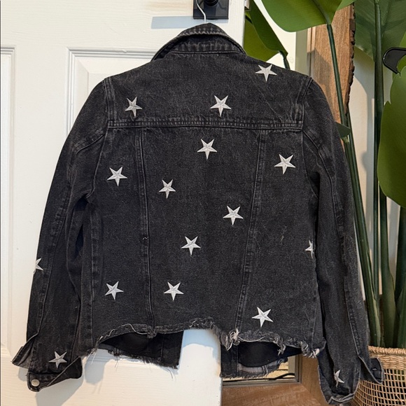 Honey Punch Black Jacket with White Star Accents - Picture 3 of 3